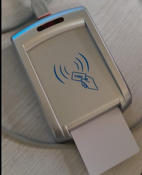 Dual interface Contact/Contactless RFID Desktop Reader Writer with ...